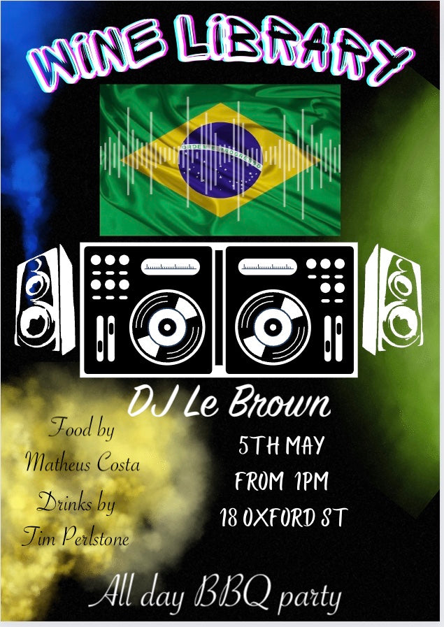 All Day Brazilian BBQ party Sunday May 5th
